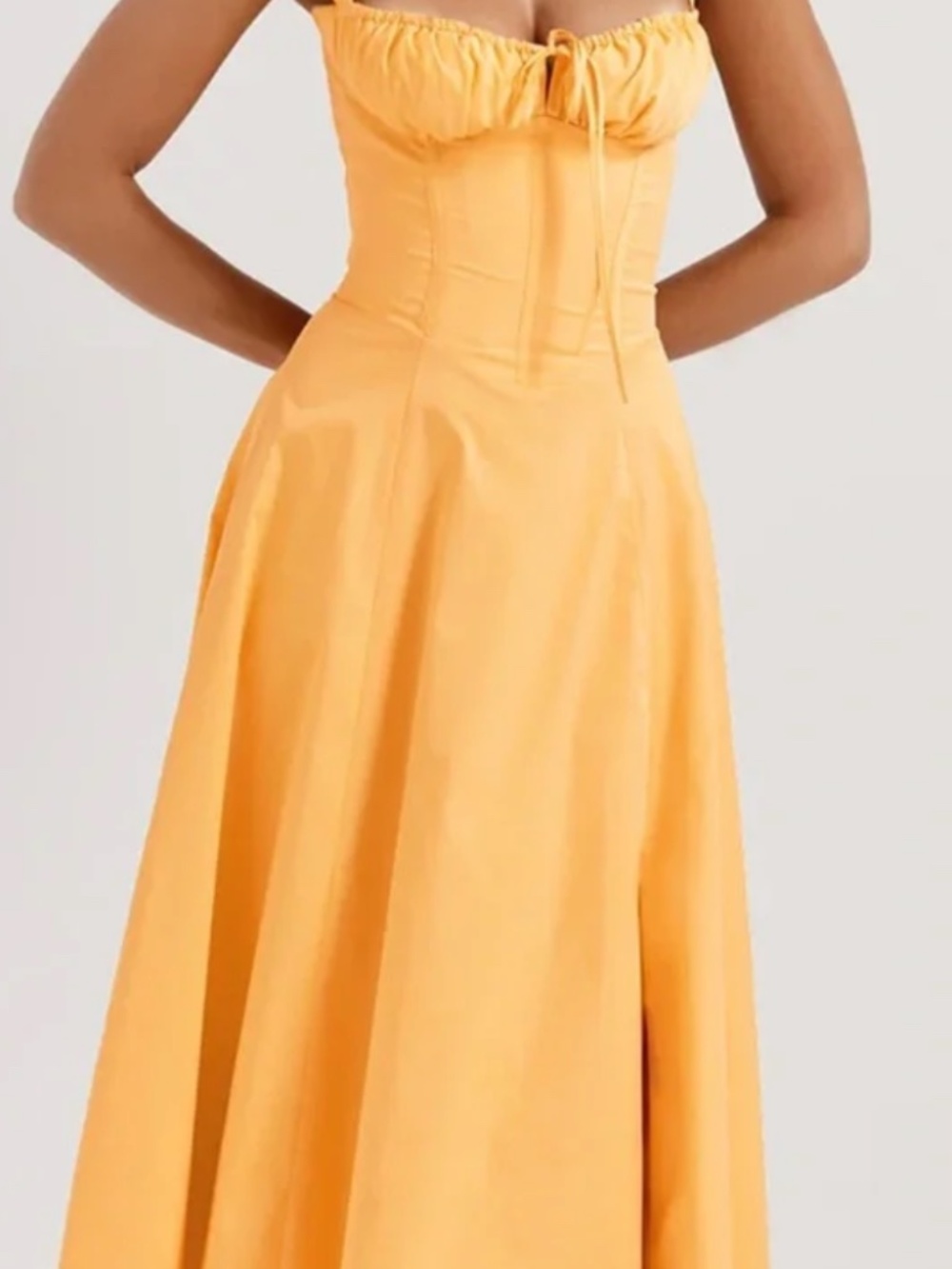 Brand New with Tags - House of CB Carmen Dress - Creamsicle Orange - Size Small! - Picture 10 of 10